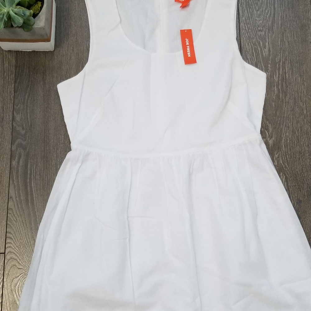 NWT Joe Fresh White Summer Dress Size 8